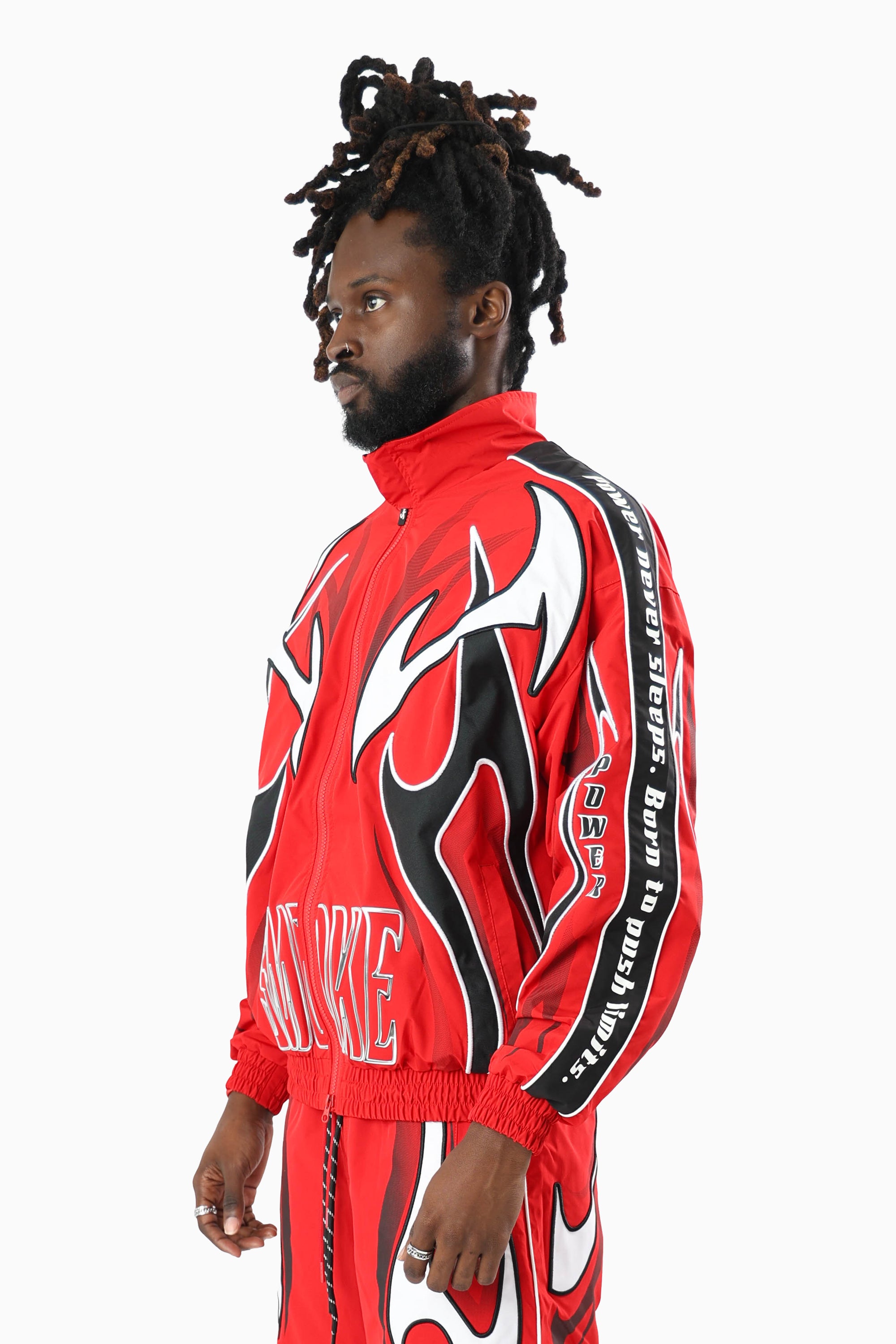 Power Windbreaker Jacket - True Red
