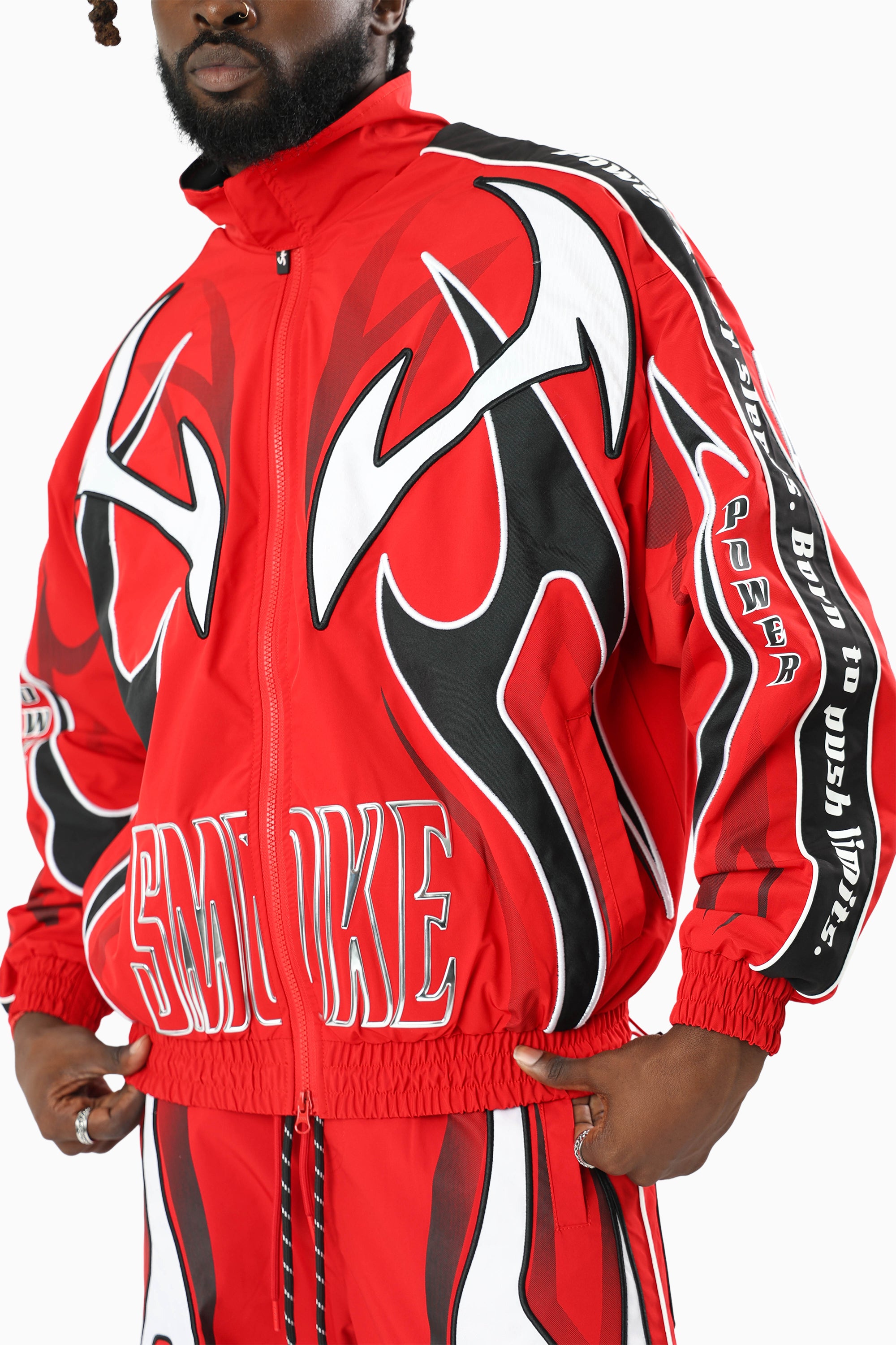 Power Windbreaker Jacket - True Red