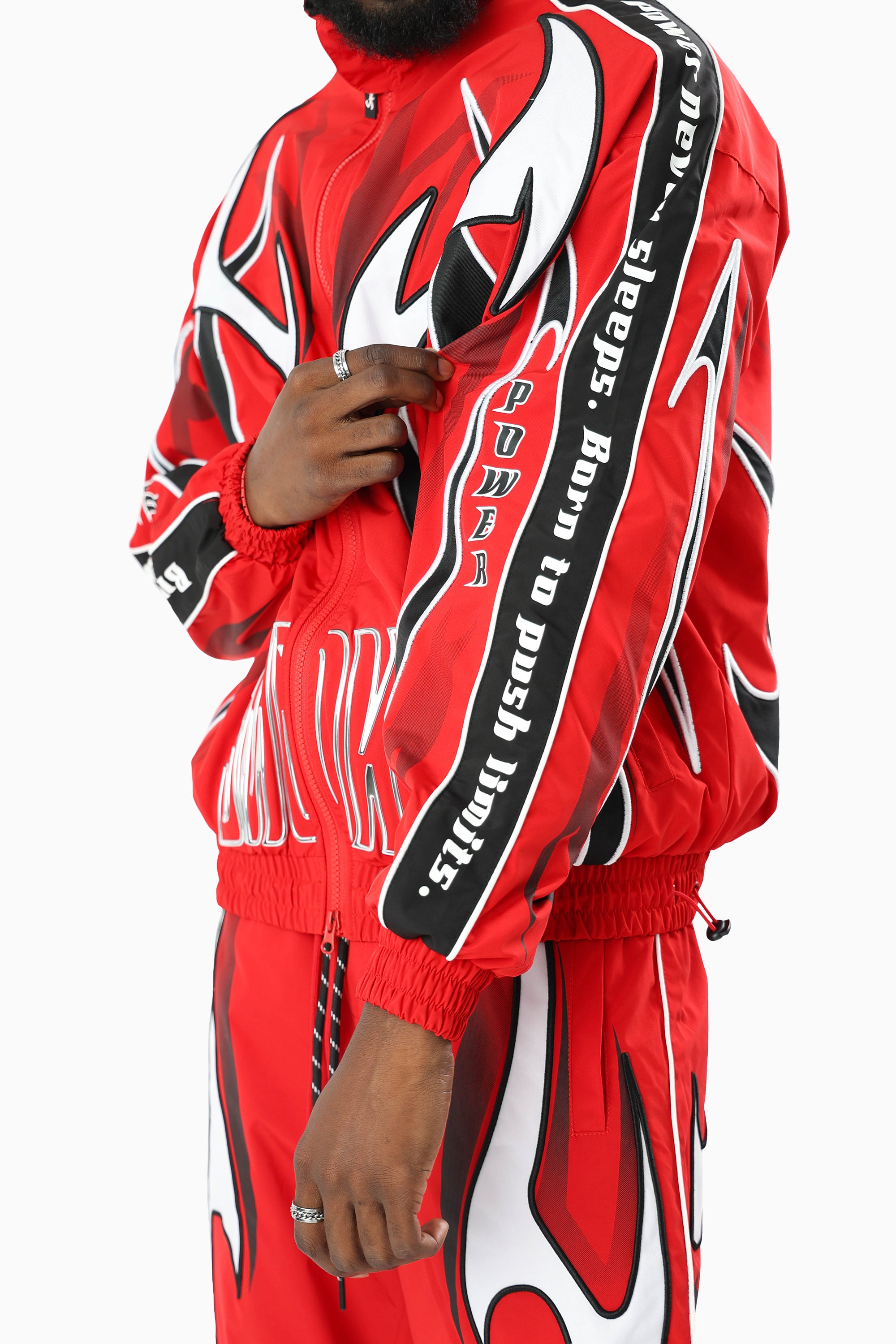 Power Windbreaker Jacket - True Red