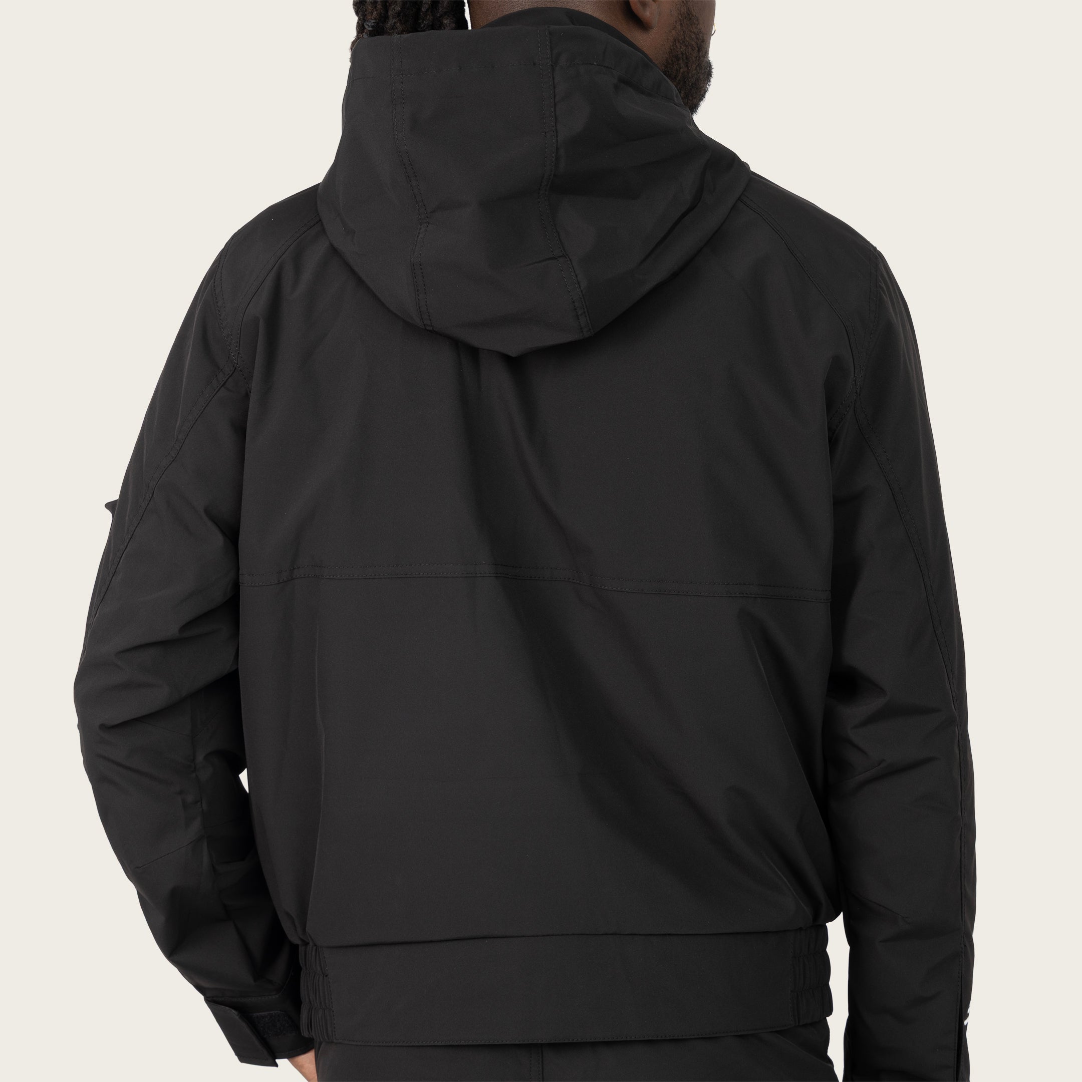 Racing Utility Windbreaker Jacket - Black