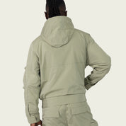 Racing Utility Windbreaker Jacket - Oil Green