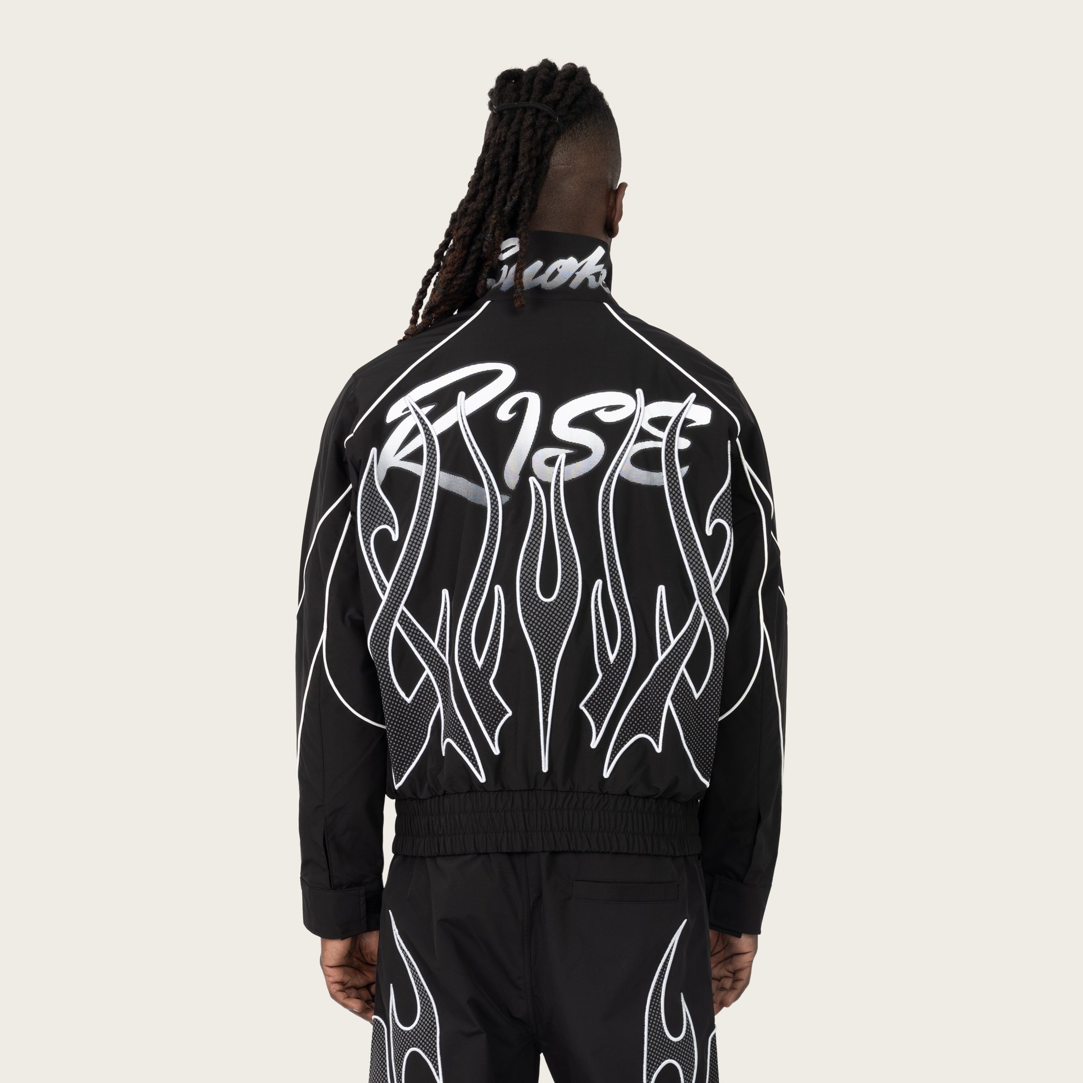 Racing Gear Shift Windbreaker Jacket - Black – Smoke Rise NY