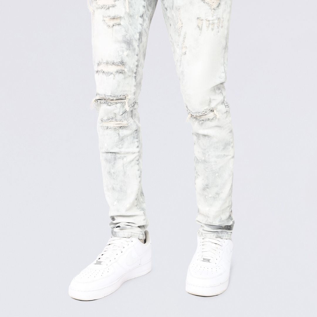 Slim Heavy Vintage Washed Jeans