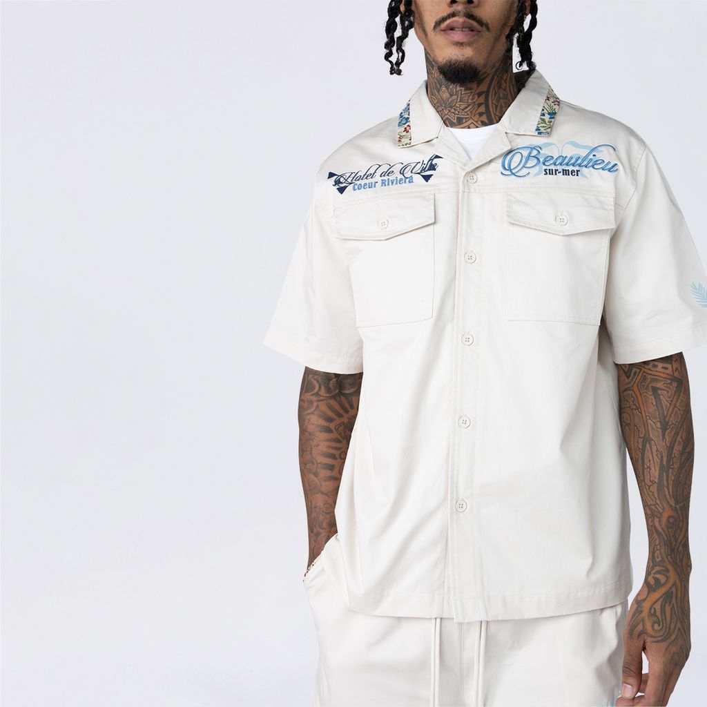Boxy Tapestry SS Buttoned Down Shirt