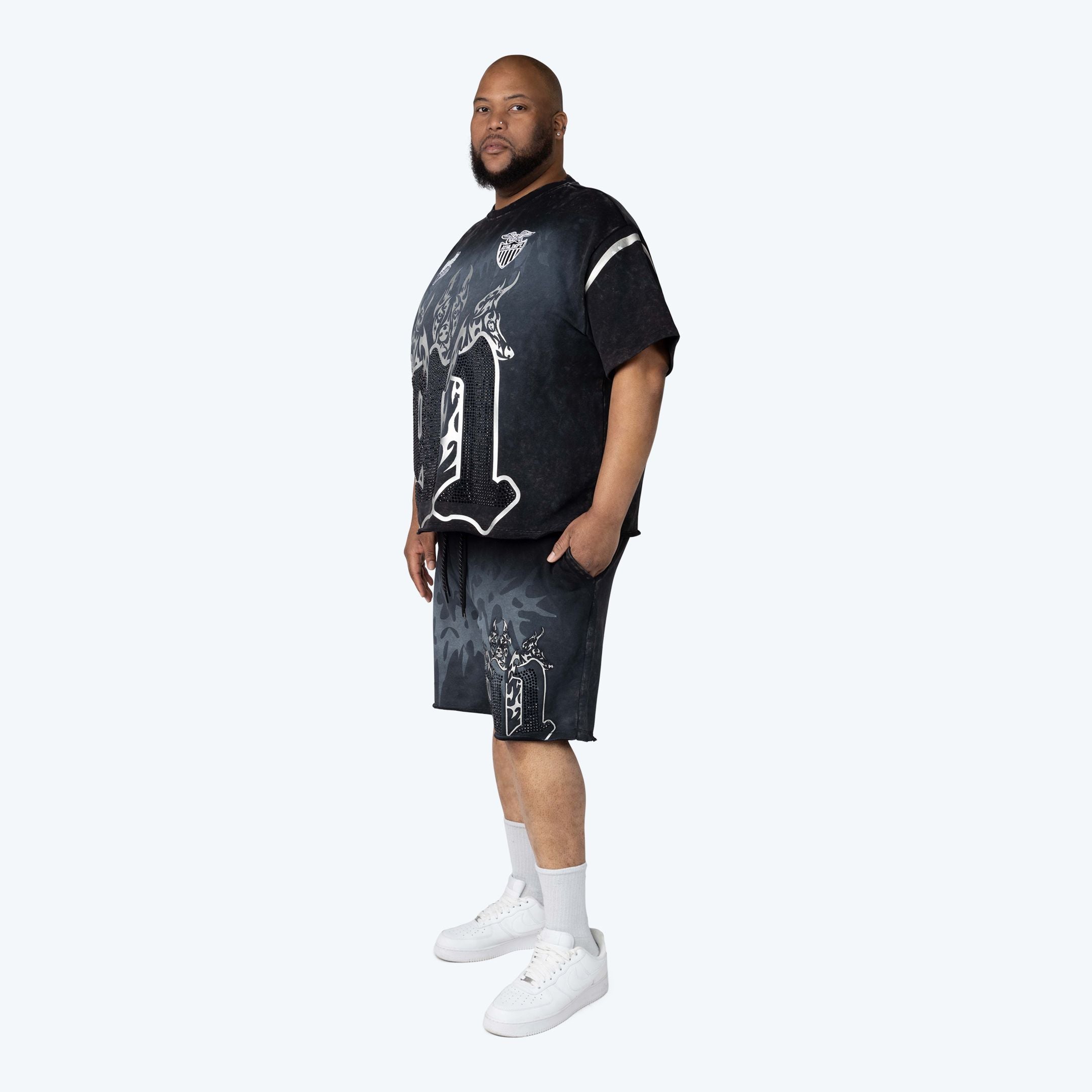 Big and Tall - Dystopia Printed Shorts