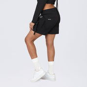 Slouched Utility Windbreaker Shorts