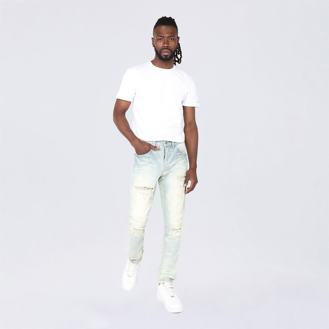 Slim Heavy Vintage Washed Jeans