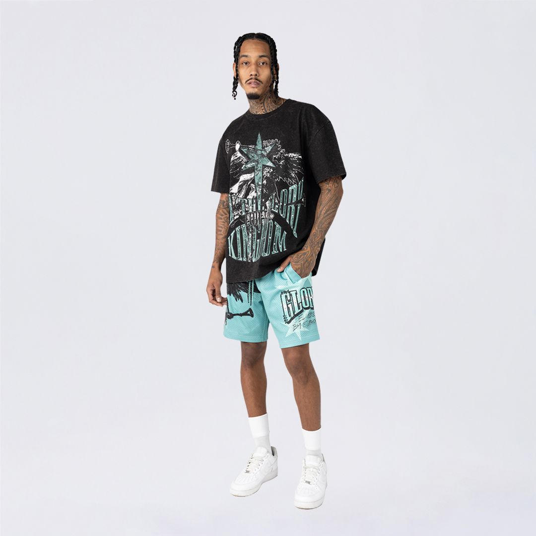 Oversized Maximalist Graphic SS Shirt - Black