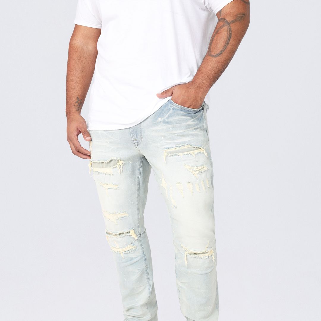 Big and Tall - Heavy Vintage Washed Jeans