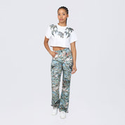 Cropped Western Tapestry T-Shirt