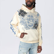 Oversized Fleece Tapestry Hoodie