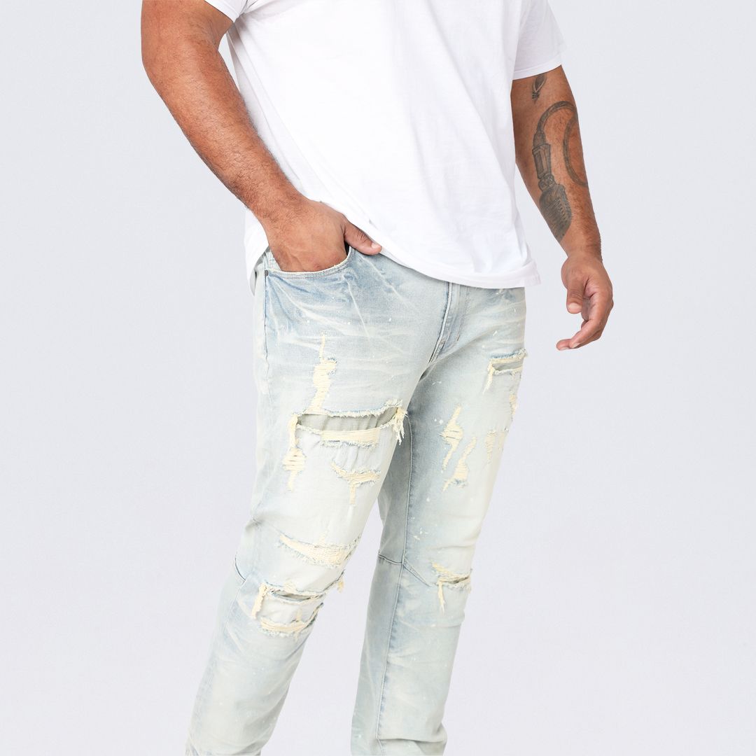 Big and Tall - Heavy Vintage Washed Jeans