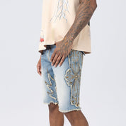 12" Western Jean Shorts