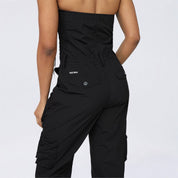 Tube Top Utility Windbreaker Jumpsuit