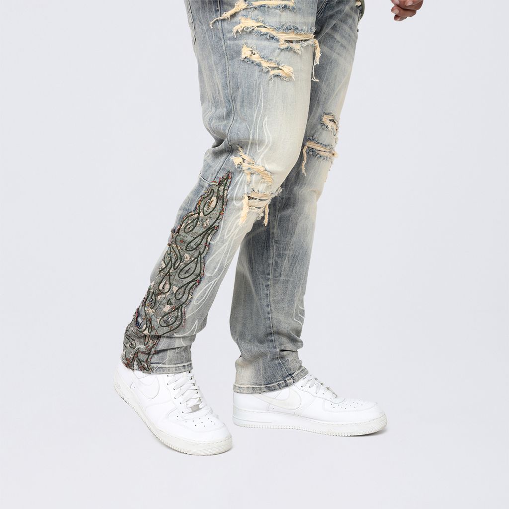 Big and Tall - Flame Tapestry Jeans