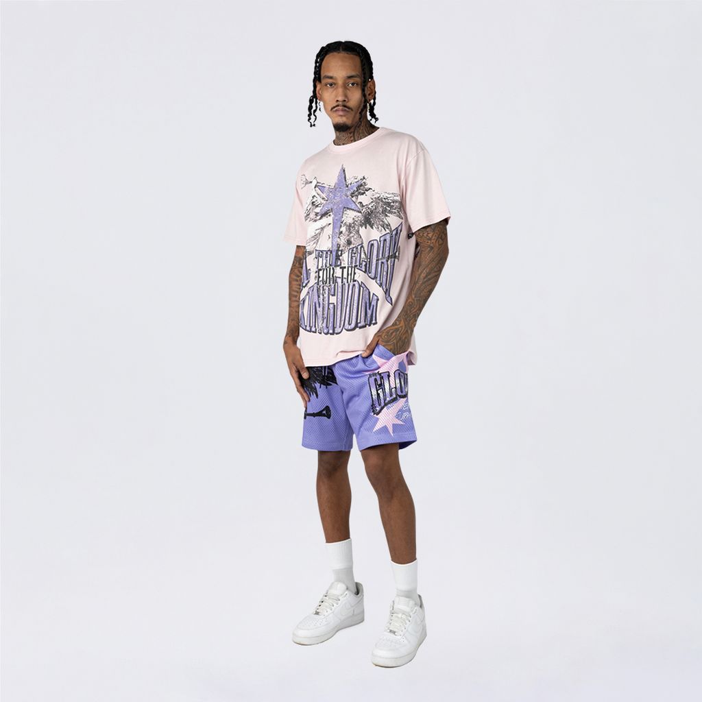 Oversized Maximalist Graphic SS Shirt - Parfait Pink