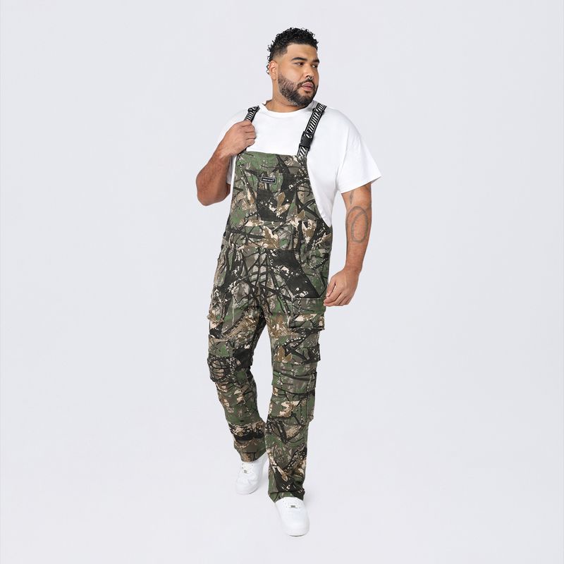 Big and Tall - Straight Utility Twill Overalls