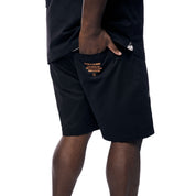 Smoke Rise Big and Tall Big and Tall - Fashion Military Windbreaker Shorts - Black