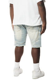 Big and Tall - Essential Denim Shorts - Maple Blue