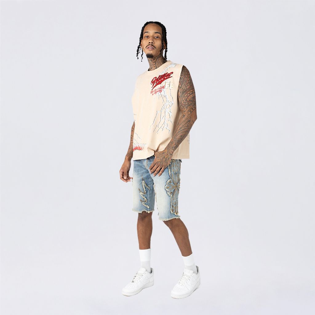 12" Western Jean Shorts