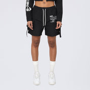 Slouched Utility Windbreaker Shorts