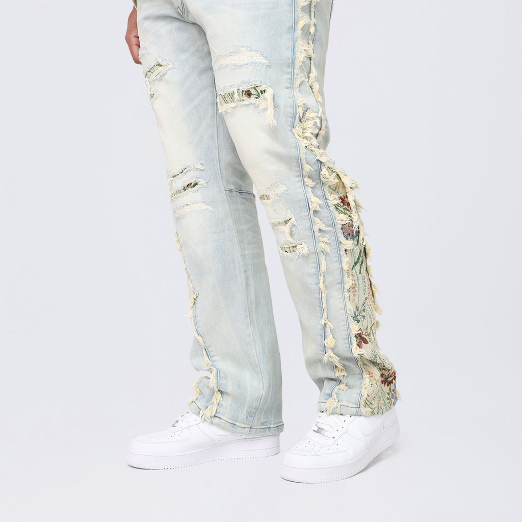 Big and Tall - Straight Tapestry Embroidered Jeans