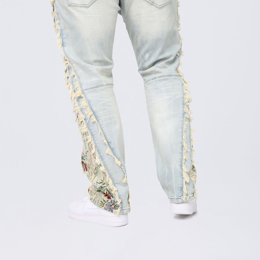 Big and Tall - Straight Tapestry Embroidered Jeans