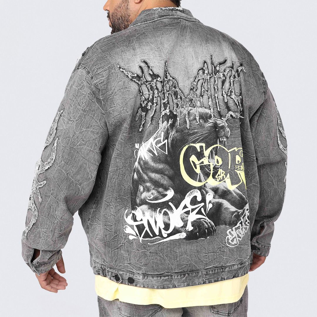 Big and Tall - Dystopia Jean Jacket