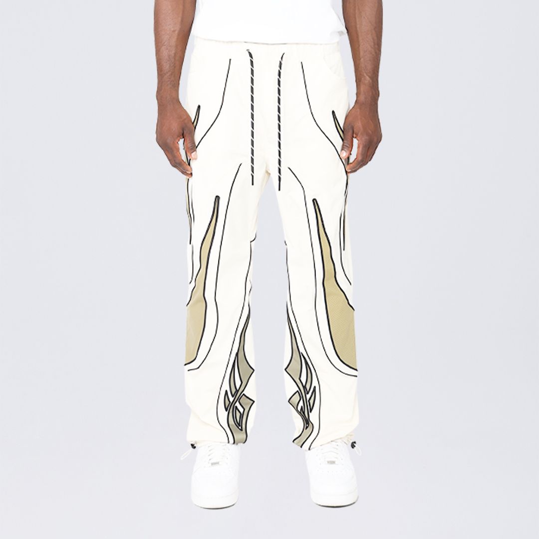 Straight Maximalist Windbreaker Pants