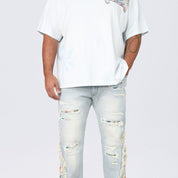 Big and Tall - Straight Tapestry Embroidered Jeans