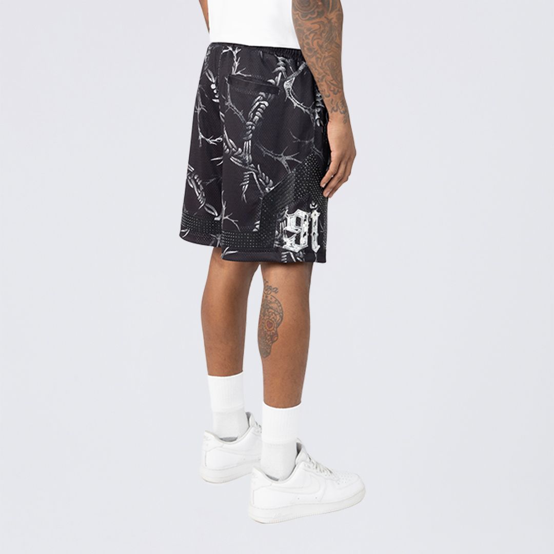 Lounge Dystopia Printed Mesh Shorts