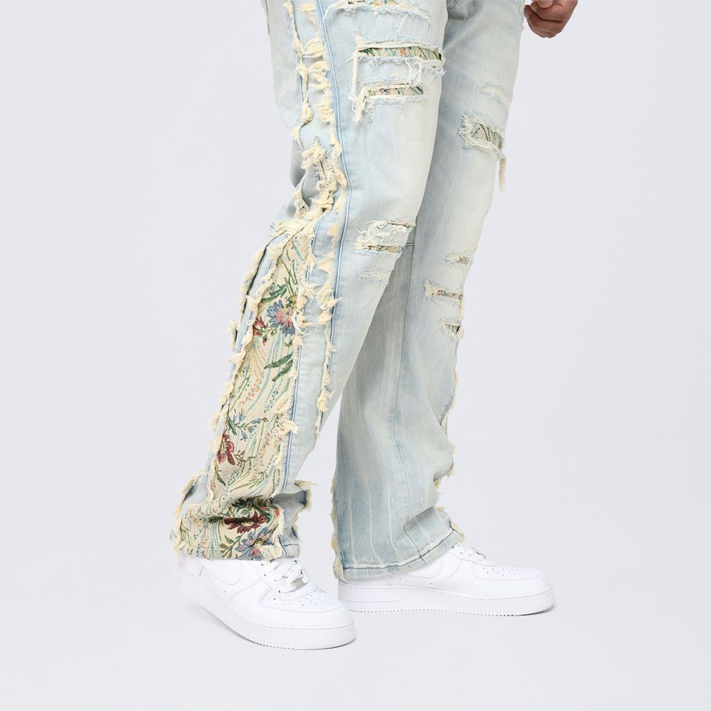 Big and Tall - Straight Tapestry Embroidered Jeans