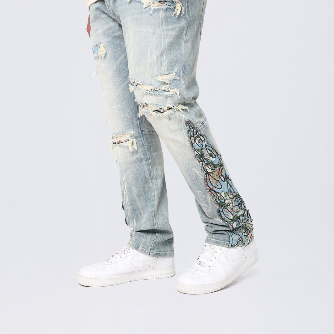 Big and Tall - Flame Tapestry Jeans