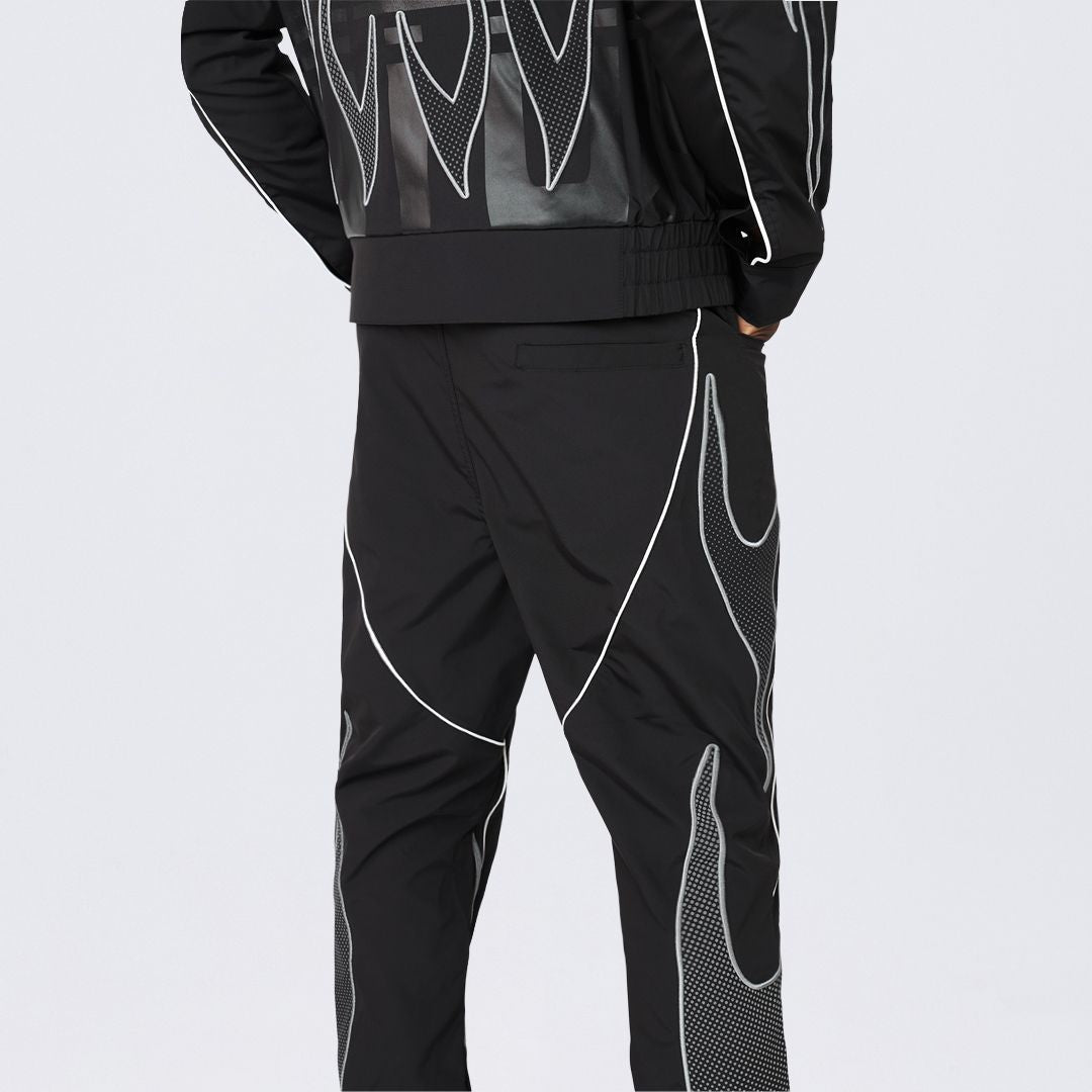 Straight Maximalist Windbreaker Pants