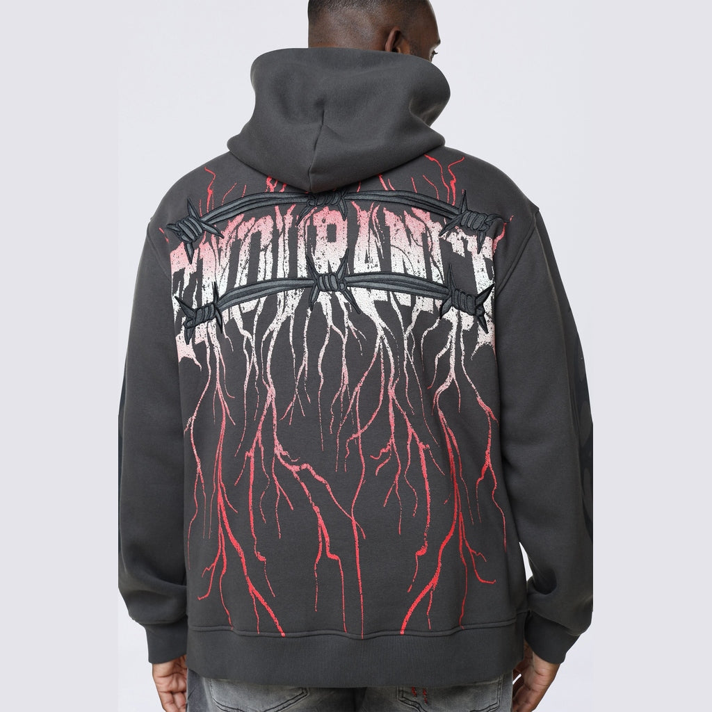 Big and Tall - Dropped Shoulder 2-Fer Dystopian Hoodie