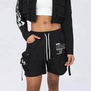Slouched Utility Windbreaker Shorts