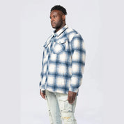 Smoke Rise Big and Tall Big and Tall - Flannel Lined Overshirt - Oceana