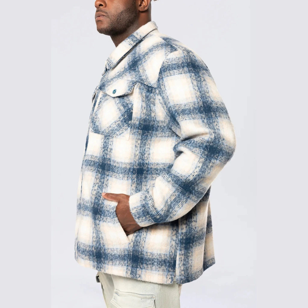 Smoke Rise Big and Tall Big and Tall - Flannel Lined Overshirt - Oceana