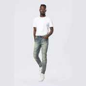 Smoke Rise Slim Tapered Vintage Washed Jeans - Faro Blue