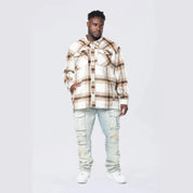 Smoke Rise Big and Tall Big and Tall - Flannel Lined Overshirt - Cassava