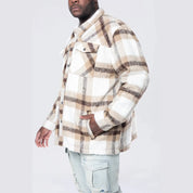 Smoke Rise Big and Tall Big and Tall - Flannel Lined Overshirt - Cassava