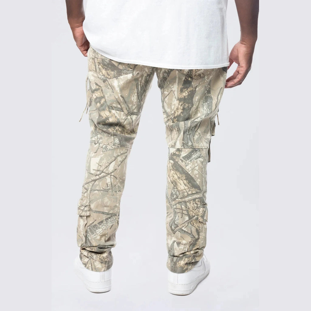 Smoke Rise Big and Tall Big and Tall - Multi Cargo Pocket Pants - Khaki Hunting Camo