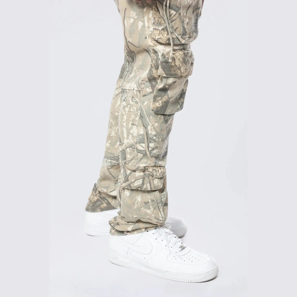 Smoke Rise Big and Tall Big and Tall - Multi Cargo Pocket Pants - Khaki Hunting Camo