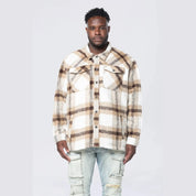 Smoke Rise Big and Tall Big and Tall - Flannel Lined Overshirt - Cassava