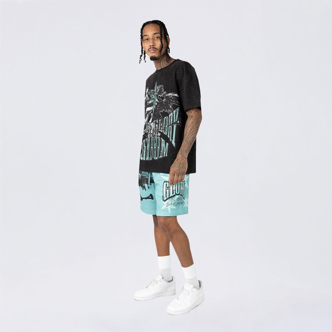 Oversized Maximalist Graphic SS Shirt - Black