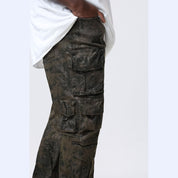 Smoke Rise Big and Tall Big and Tall - Utility Metallic Print Twill Pants - Hawthorne