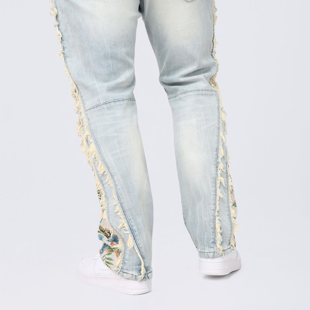 Big and Tall - Straight Tapestry Embroidered Jeans