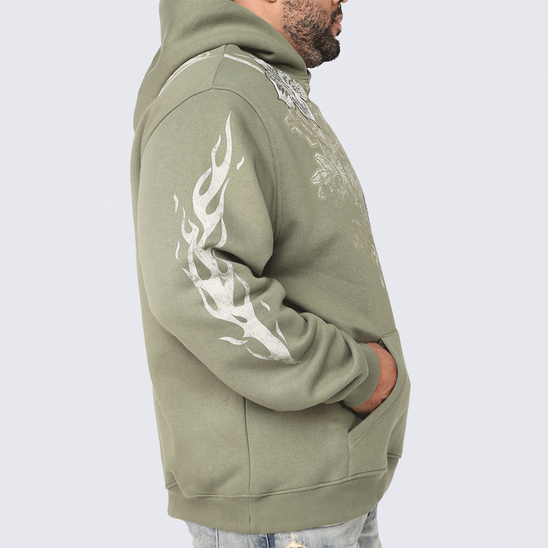 Big and Tall - Fleece Tapestry Hoodie