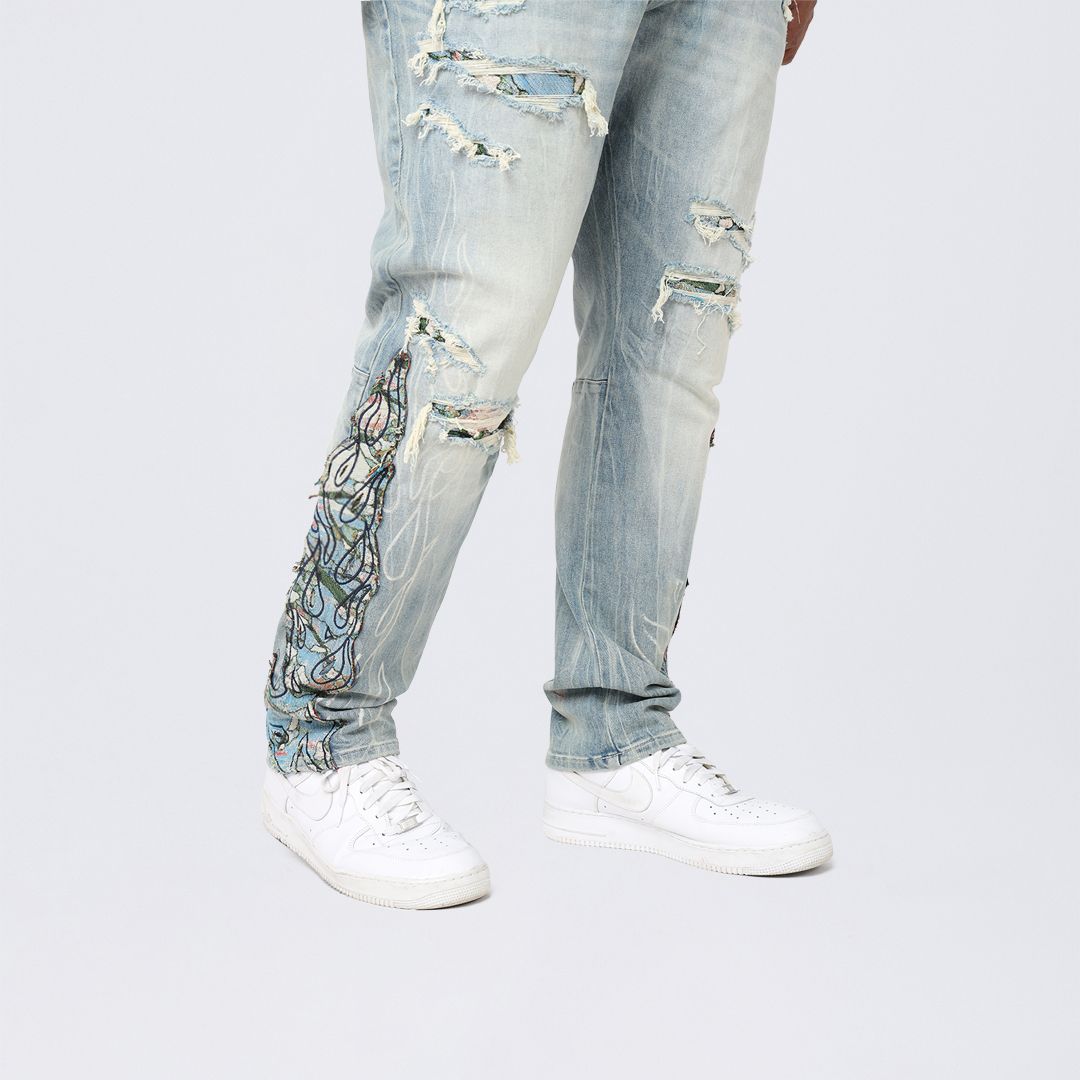 Big and Tall - Flame Tapestry Jeans