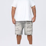 Big and Tall - Heavy Rip & Repair Jean Shorts